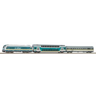 Piko 57139 Spur H0  Start-Set mit Bettung Herkules, Alex mit 2 Personenwagen, Ep. VI