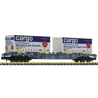 Fleischmann 825209 Containertragwagen Sgns + 2x