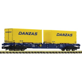 Fleischmann 825210 Containertragwagen Sgns, blau