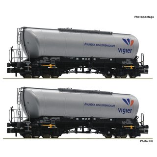 Fleischmann 848905 2-tlg.Set Silowagen Vigier