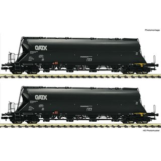 Fleischmann 849005 2-tlg.Staubsilow. GATX grau