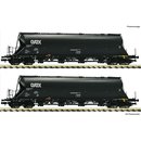 Fleischmann 849005 2-tlg.Staubsilow. GATX grau