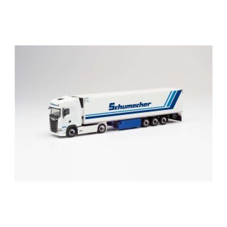 Herpa 311670 Scania CS 20 HD Kühlkoffer-Sattelzug. Schumacher  Maßstab 1:87