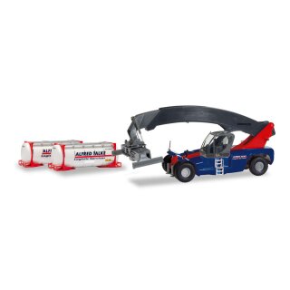 Herpa 311823 Liebherr Reachstacker LSR 645 mit 2 Containern,Talke  Maßstab 1:87