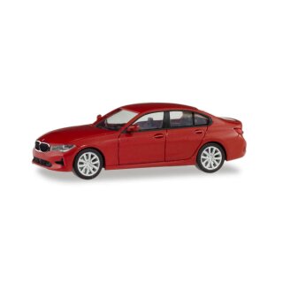 Herpa 430791 BMW 3er Limousine,melbournerot metallic  Maßstab 1:87
