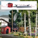 Busch 1396 Schrankenposten mit Bahnschranke Spur H0
