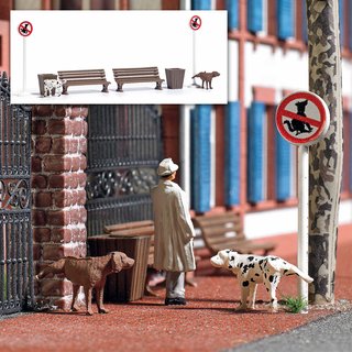 Busch 7895 Action Set: Pinkelnde Hunde Spur H0