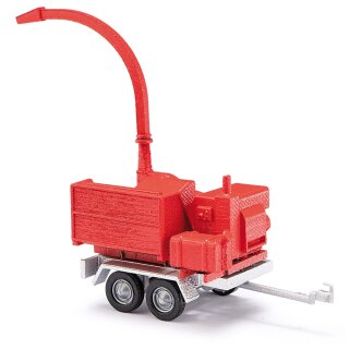 *Busch 59965 Anhänger mit Häckselaufbau, rot  Maßstab 1:87