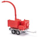 *Busch 59965 Anhänger mit Häckselaufbau, rot...