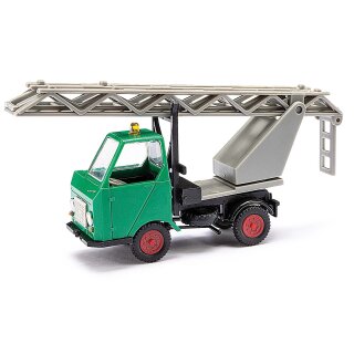 Busch 210003401 Multicar M22 mit Drehleiter grün, 1964  Maßstab 1:87