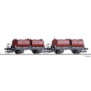 Tillig 01009 Kalkkübelwagen-Set, 2-teilig, PKP,...