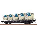 BRAWA 49133 Spur Behältertragwagen Lbs589 DB, mit...