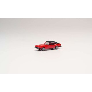 *Herpa 420570 Ford Capri II mit Vinyldach, rot  Maßstab 1:87