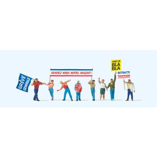 Preiser 10787 Demonstranten  Maßstab 1:87