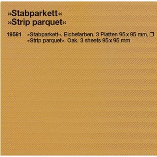 Preiser 19581 Stabparkett. weiß, Innenausbau