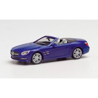 Herpa 034838-002 MB SL-Klasse Cabrio, cavanisblau metallic Maßstab 1:87