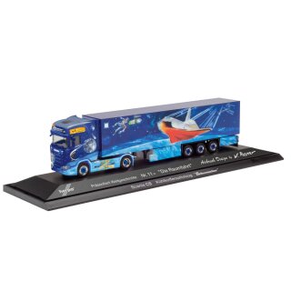 *Herpa 122078 Scania CS20 HD Kühlkoffer-Sattelzug, Herpa Weltgeschichte 11.2, Die Raumfahrt Maßstab 1:87