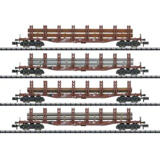 Trix T15484 Güterwg.-Set Stahltransport, DB, Ep.IV  Spur N