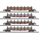 Trix T15484 Güterwg.-Set Stahltransport, DB, Ep.IV...