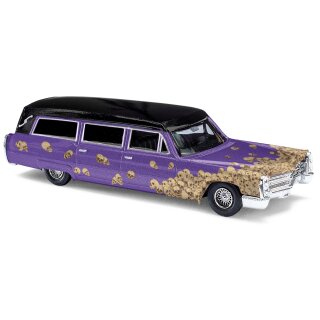 Busch 42923 Cadillac´70, Station Wagon Bestattungsfahrzeug Skull, 1970  Maßstab 1:87
