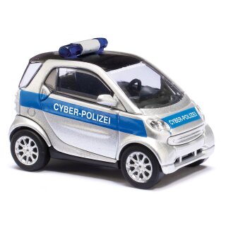*Busch 46149 Smart Fortwo´07 Cyber-Polizei Maßstab 1:87