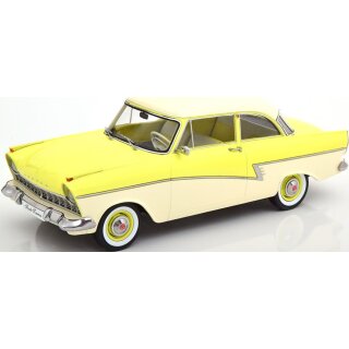 *KK Scale KKDC180273 Ford Taunus 17M P2 1957,hellgelb/weiss  Maßstab 1:18