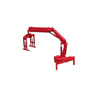 Herpa 054133 Hiab Ladekran X-HIPRO 232 E-3 mit Palettengabel, rot  Maßstab 1:87