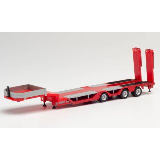 Herpa 076968 Goldhofer Allrounder Auflieger 3-achs, rot  Maßstab 1:87
