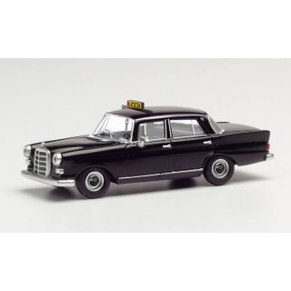 Herpa 095686 MB 200 Heckflosse, Taxi, schwarz  Maßstab 1:87