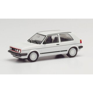 Herpa 420846 VW Golf II GTI mit Sportfelgen, weiß  Maßstab 1:87
