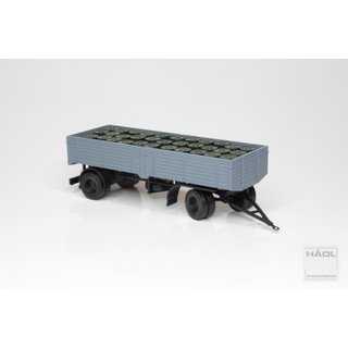Hädl 125040-39  Wiewald-Anhänger HL120 + 36 200l Fässer  Maßstab: TT