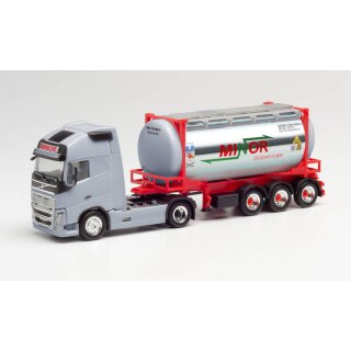 Herpa 312844 Volvo FH Gl XL Swapcontainer-Sattelzug, Minor  Maßstab 1:87