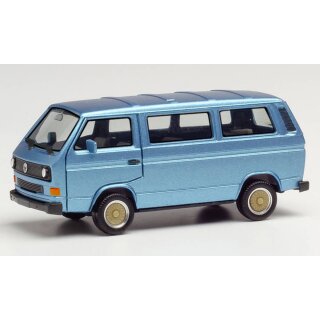 Herpa 430876 VW T3 Bus mit BBS Felgen, blau metallic  Maßstab 1:87