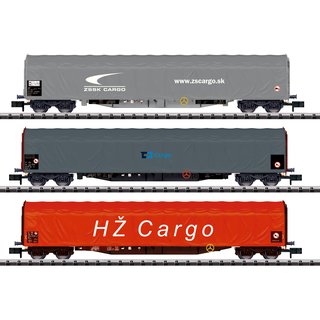 Trix T15116 Schiebeplanwagen-Set Rilns CD, Ep.VI  Spur N