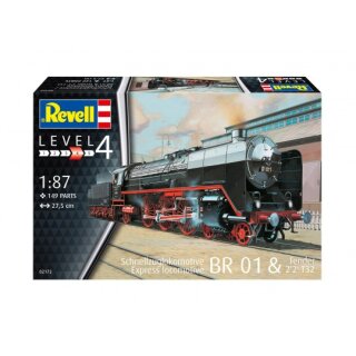 Revell 02172 Schwere Schnellzuglok BR01 mit Tender 2`2 ´T32  Maßstab 1:87