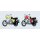 KRES-Modellbahn 11261 2x MZ TS 250 rot und gelb, Komplettmodelle Maßstab: 1:120