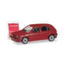 Herpa 012355-008 MiKi VW Golf III, Bausatz, weinrot...