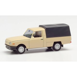 Herpa 420921 Wartburg 353`85 Trans mit Plane, elfenbein  Maßstab 1:87