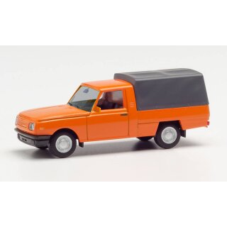 *Herpa 420938 Wartburg 353`85 Trans mit Plane, orange  Maßstab 1:87