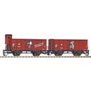 Piko 47032  2er Set Gedeckter Güterwagen G02, FIT,...