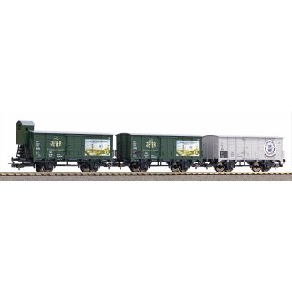 Piko 58398 Spur H0  3er Set Bierwagen, DB, Ep. III Brauereien aus Norddeutschland