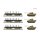 Fleischmann 845606 3-tlg. Set: Schwerlast-Flachwagen, DRB, Ep.II  Spur N
