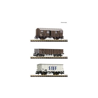 Fleischmann 880904 3-tlg. Set: Güterwagen, SNCF, Ep.III  Spur N