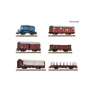 Fleischmann 880906 6-tlg. Set: Güterwagen, DB, Ep.III-IV  Spur N