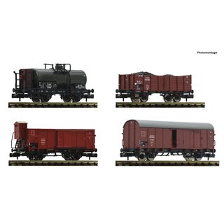 Fleischmann 880907 4-tlg. Set: Güterwagen, DRB, Ep.II Spur N