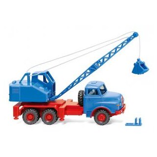 Wiking 066206 MAN /Fuchs Kranwagen, himmelblau  Maßstab 1:87
