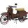 Schuco 450663600 Simson Schwalbe KR51/1 CUSTOM II, braun  Maßstab 1:10