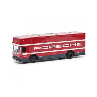 Schuco 452026100 Mercedes Renntransporter, PORSCHE Maßstab 1:64