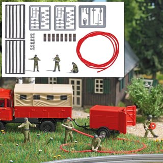 Busch 7960 A-Set: Feuerwehr Mannschaft H0 Spur