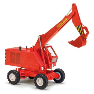 *Busch 42894 Weimar Mobilbagger T174-2 mit Tieflöffel, rot, 1974  Maßstab 1:87